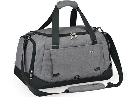 Linen and cotton blended fabric full nylon lining sports travel bag for men